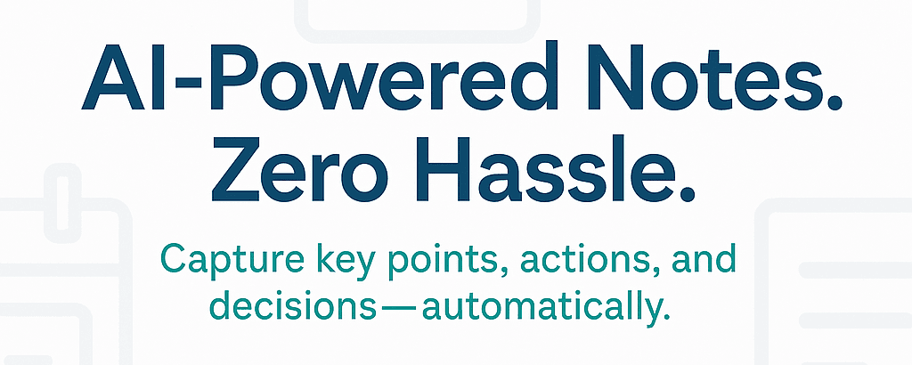 Outlook meeting minutes add-in features in MinutesMate